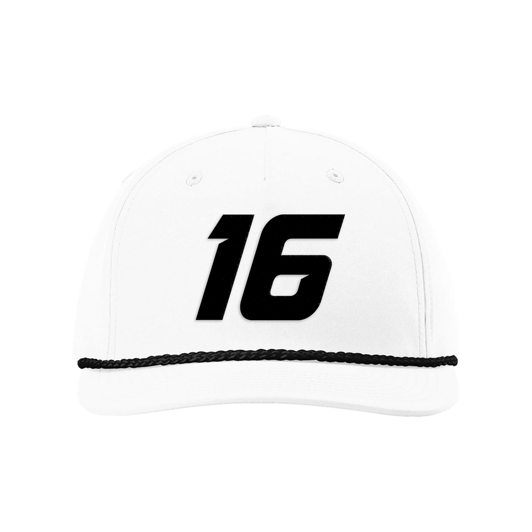 Kaulig Racing AJ Allmendinger #16 White Rope Hat image 0