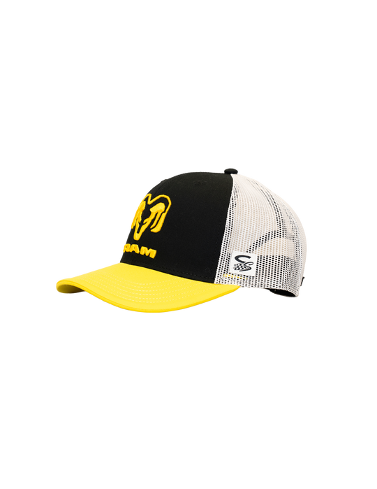 Ram x Kaulig Black/White Yellow-Bill Hat26-RAM-KAULIG-QT-20B