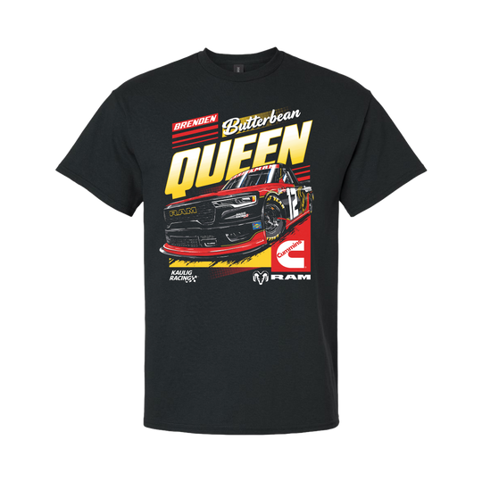 Kaulig Racing x Ram – Brenden “Butterbean” Queen #12 Night T-Shirt