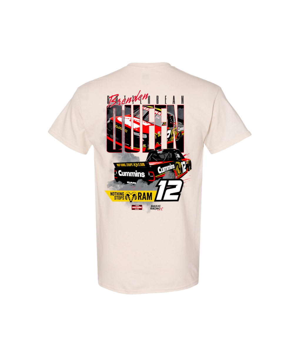 Kaulig x Ram – #12 Truck, Brenden “Butterbean” Queen T-Shirt