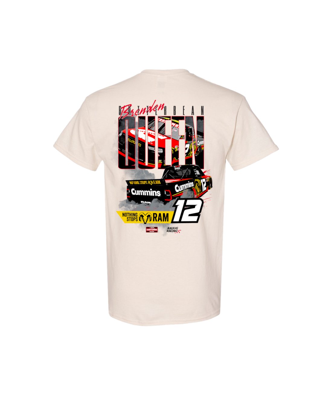 Kaulig x Ram – #12 Truck, Brenden “Butterbean” Queen T-Shirt