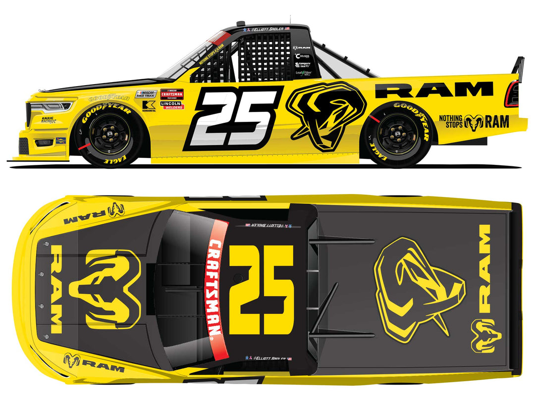PRE-ORDER #25 ELLIOTT SADLER 2026 RAM TRUCKS 1:24 DIECAST