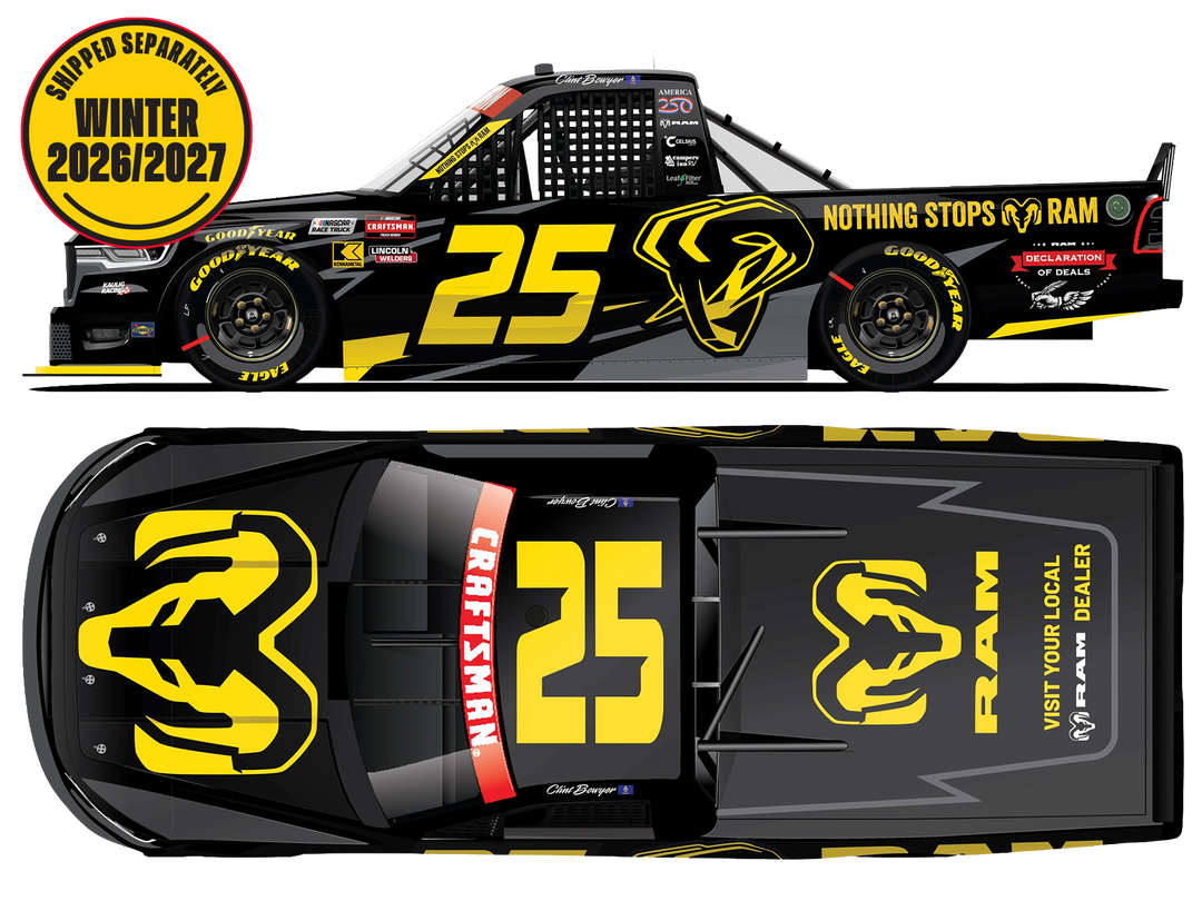 PRE-ORDER #25 CLINT BOWYER 2026 RAM TRUCKS 1:24 DIECAST