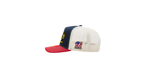 Kaulig x Ram Travis Pastrana 199 Red/Navy/Birch hat (PREORDER)