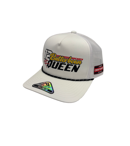 Kaulig x Ram – “Butterbean” Queen White Logo Hat